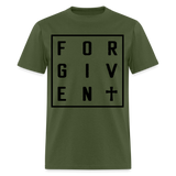 Forgiven shirt Catholic Religious Cross Jesus Faith T-Shirt size S-6XL - military green