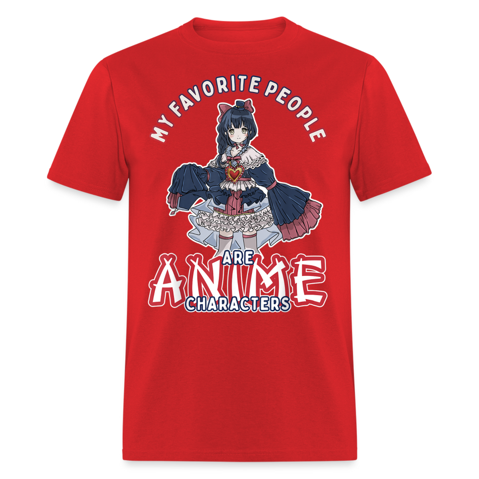 My Favorite People are anime shirt Cute Japanese Animation Character T-Shirt - red