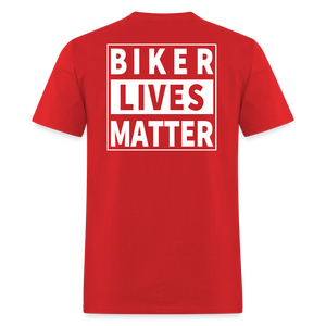 Biker Lives Matter Shirt Motorcycle Biker Rider t shirt S-6XL [Back Print Only] - red