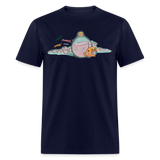 Axie shirt SLP to the moon Tshirt Cute Axie Gift Axie AltCoin T-Shirt - navy