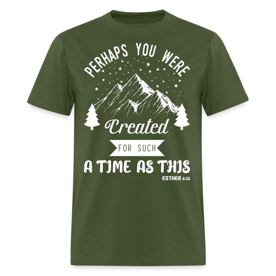 Perhaps you were created shirt Catholic Religious T-Shirt size S-6XL - military green