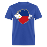 Philippines Flag shirt Filipino T-Shirt Rips Open size S-6XL - royal blue