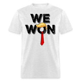 Trump Won Get Over It 2024 shirt Let that sink in T-Shirt size S-6XL - light heather gray
