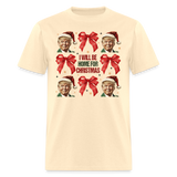 I will be home for Christmas shirt Trump Ugly Christmas T-shirt size S-6XL - natural