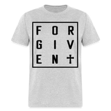 Forgiven shirt Catholic Religious Cross Jesus Faith T-Shirt size S-6XL - heather gray