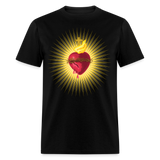 The Sacred Heart of Jesus Christ Shirt Religious Catholic T-shirt Size S-6XL - black