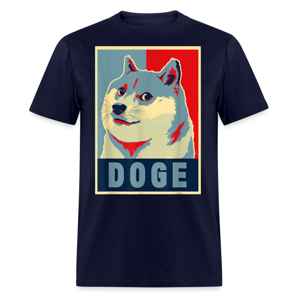 Dogecoin T Shirt Tee Wallstreetbets Doge Coin Crypto Bitcoin T-Shirt Size S-6XL - navy