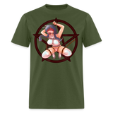 Anime Bondage BDSM shirt Manga Anime Waifu japanese Girl Ahegao T-Shirt - military green