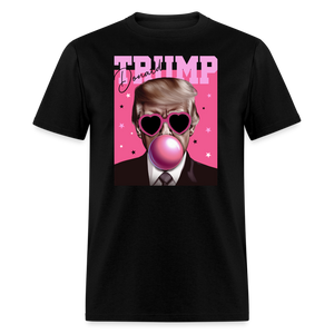 Trump Pink Bubblegum Funny T-Shirt - black