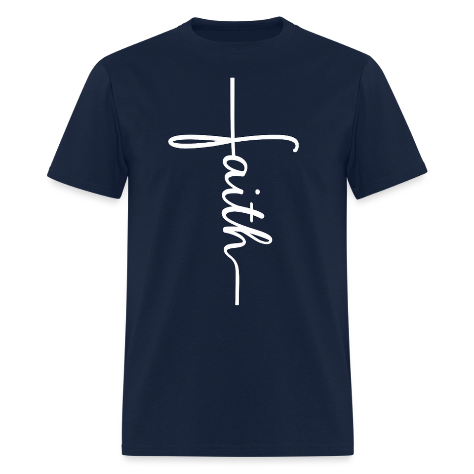 Stand in Faith Shirt - Cross Tee of Peace & Justice T-Shirt | Size S-6XL - navy