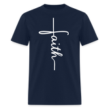 Stand in Faith Shirt - Cross Tee of Peace & Justice T-Shirt | Size S-6XL - navy