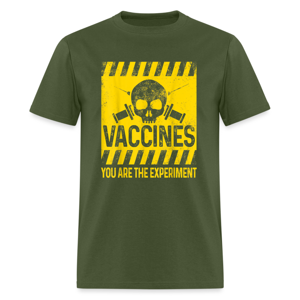 You are the experiment shirt My Body My Choice Vaccine Anti Vax T-Shirt S-6XL - military green