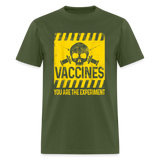 You are the experiment shirt My Body My Choice Vaccine Anti Vax T-Shirt S-6XL - military green