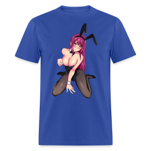 Perfect Pretty Playgirl Anime shirt Bunny Sexy Girl Ahegao Hentai Ecchi T-Shirt - royal blue