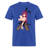 Perfect Pretty Playgirl Anime shirt Bunny Sexy Girl Ahegao Hentai Ecchi T-Shirt - royal blue