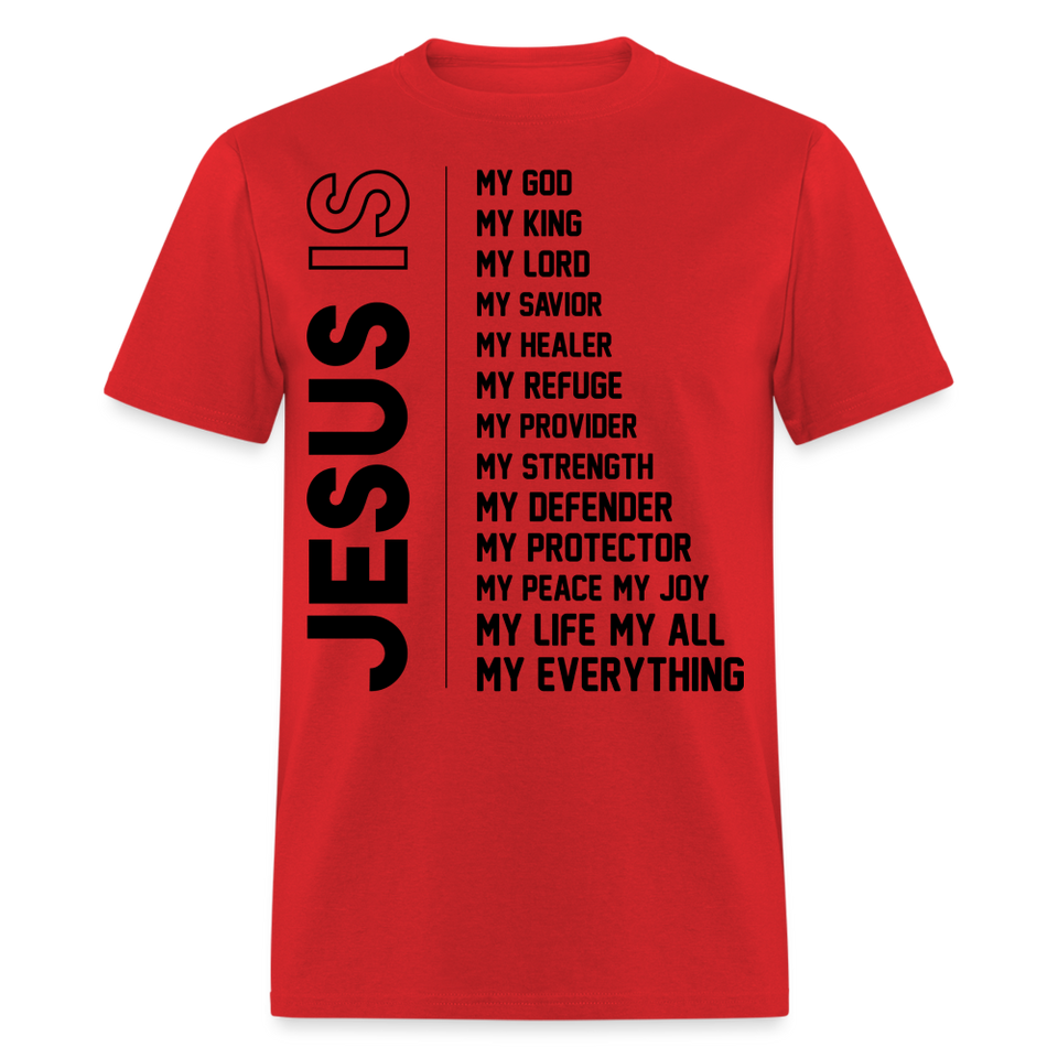 Jesus is my everything shirt Catholic Religious gift T-Shirt size S-6XL - red