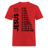 Jesus is my everything shirt Catholic Religious gift T-Shirt size S-6XL - red