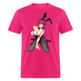 Perfect Pretty Playgirl Anime shirt Bunny Sexy Girl Ahegao Hentai Ecchi T-Shirt - fuchsia