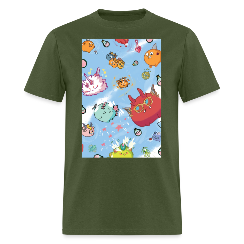 Cute Axie shirt Fan Art Axie Metaverse Friends Classic T-Shirt size S-6XL - military green