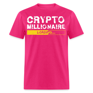 Crypto Millionaire Loading Shirt Funny BTC ETH XRP SafeMoon T-Shirt Size S-6XL - fuchsia