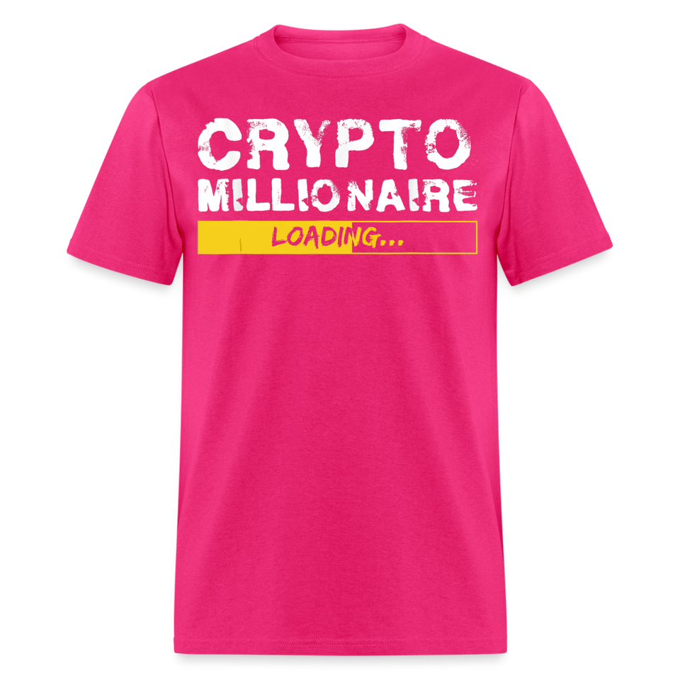 Crypto Millionaire Loading Shirt Funny BTC ETH XRP SafeMoon T-Shirt Size S-6XL - fuchsia