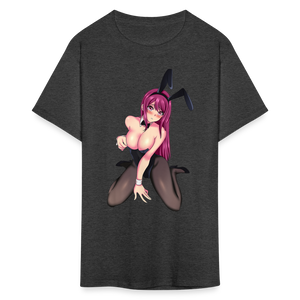 Perfect Pretty Playgirl Anime shirt Bunny Sexy Girl Ahegao Hentai Ecchi T-Shirt - heather black