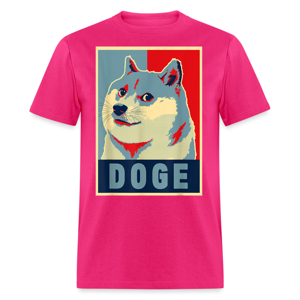 Dogecoin T Shirt Tee Wallstreetbets Doge Coin Crypto Bitcoin T-Shirt Size S-6XL - fuchsia