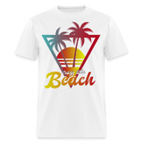 Crazy Little Beach shirt Funny Surfer board Surfing Sunset T-Shirt Size S-6XL - white