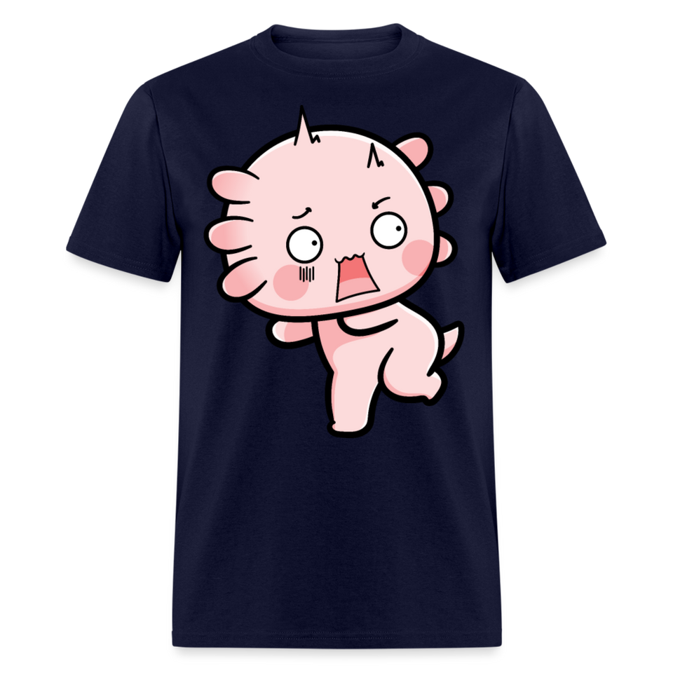 Cute Axolotl Lover Shirt Kawaii Pastel Goth Japan Anime Comic Lovely T-Shirt - navy