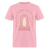 Beach Days Eternal Joy for Your Soul shirt Surf board Surfer T-Shirt Size S-6XL - pink