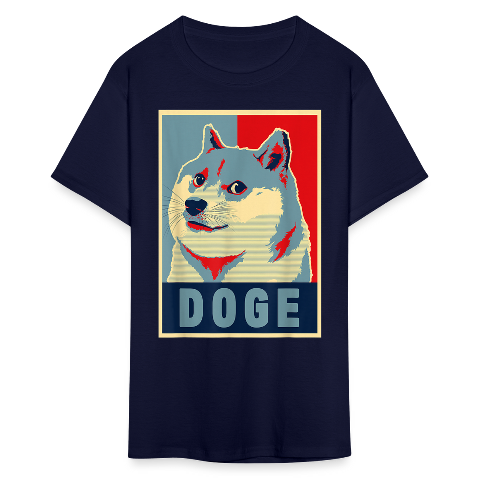 Dogecoin T Shirt Tee Wallstreetbets Doge Coin Crypto Bitcoin T-Shirt Size S-6XL - navy