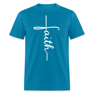 Stand in Faith Shirt - Cross Tee of Peace & Justice T-Shirt | Size S-6XL - turquoise