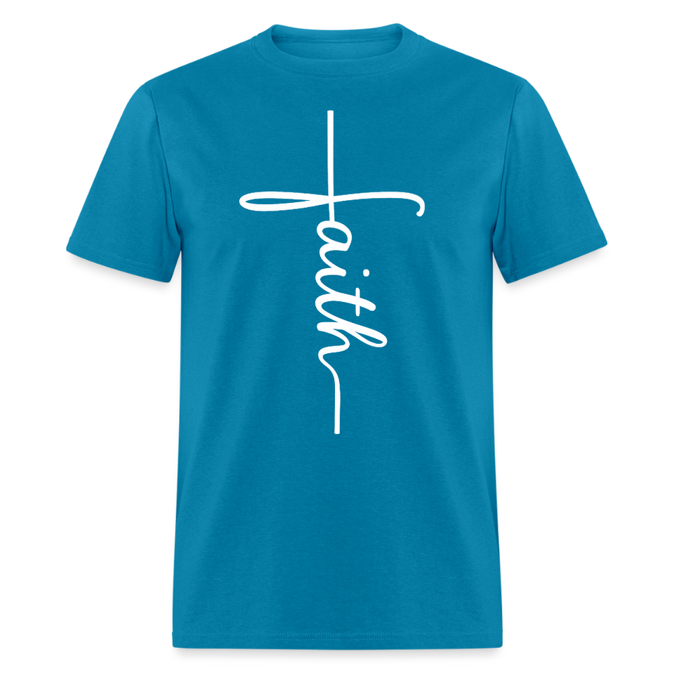 Stand in Faith Shirt - Cross Tee of Peace & Justice T-Shirt | Size S-6XL - turquoise
