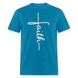 Stand in Faith Shirt - Cross Tee of Peace & Justice T-Shirt | Size S-6XL - turquoise