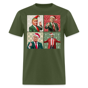 Christmas Trump shirt I'll be home for Christmas 45 47 2024 T-shirt size S-6XL - military green