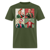 Christmas Trump shirt I'll be home for Christmas 45 47 2024 T-shirt size S-6XL - military green