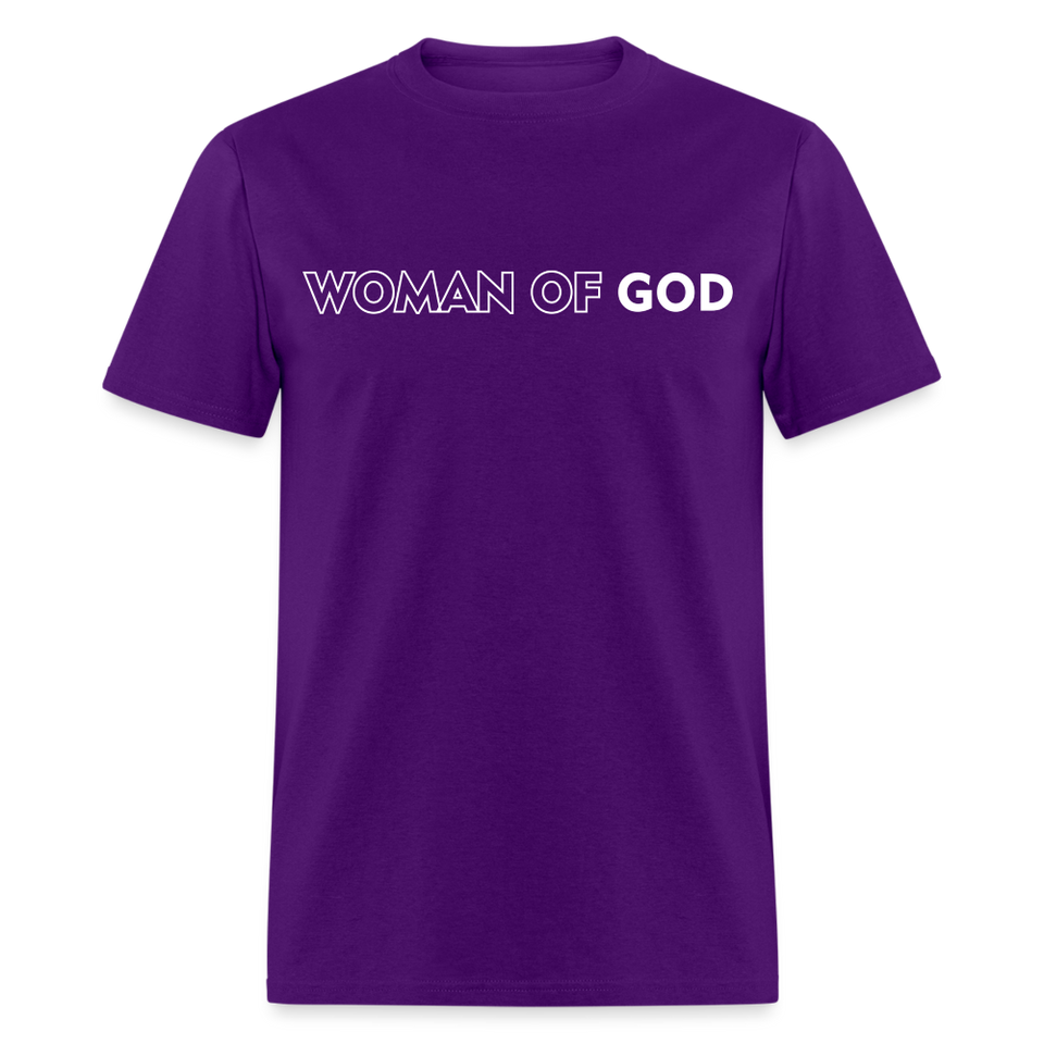 Woman of God shirt Catholic Religious T-Shirt size S-6XL - purple