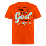 God answers prayers shirt Catholic Religious Faith Jesus T-Shirt size S-6XL - orange
