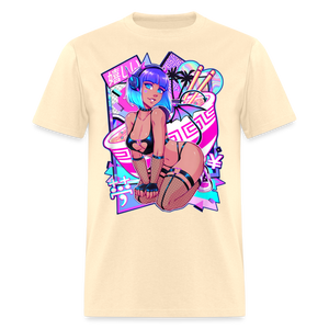 Pretty Anime Cute Demon shirt Sexy Devil Girl Ahegao Hentai Ecchi T-Shirt - natural