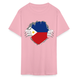 Philippines Flag shirt Filipino T-Shirt Rips Open size S-6XL - pink