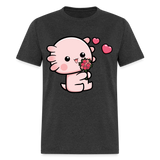 Cute Axolotl Lover Shirt Kawaii Pastel Goth Japan Anime Comic Lovely T-Shirt - heather black