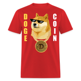 Dogecoin T Shirt Tee Wallstreetbets Doge Coin Crypto Bitcoin T-Shirt Size S-6XL - red