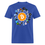 Bitcoin shirt BTC ETH LTC XMR Hodlers Decentralized Crypto Altcoin T-Shirt S-6XL - royal blue