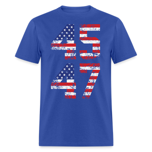 President Donald Trump 45 47 2024 shirt Vintage USA Flag Pro Trump Tee Gifts - royal blue