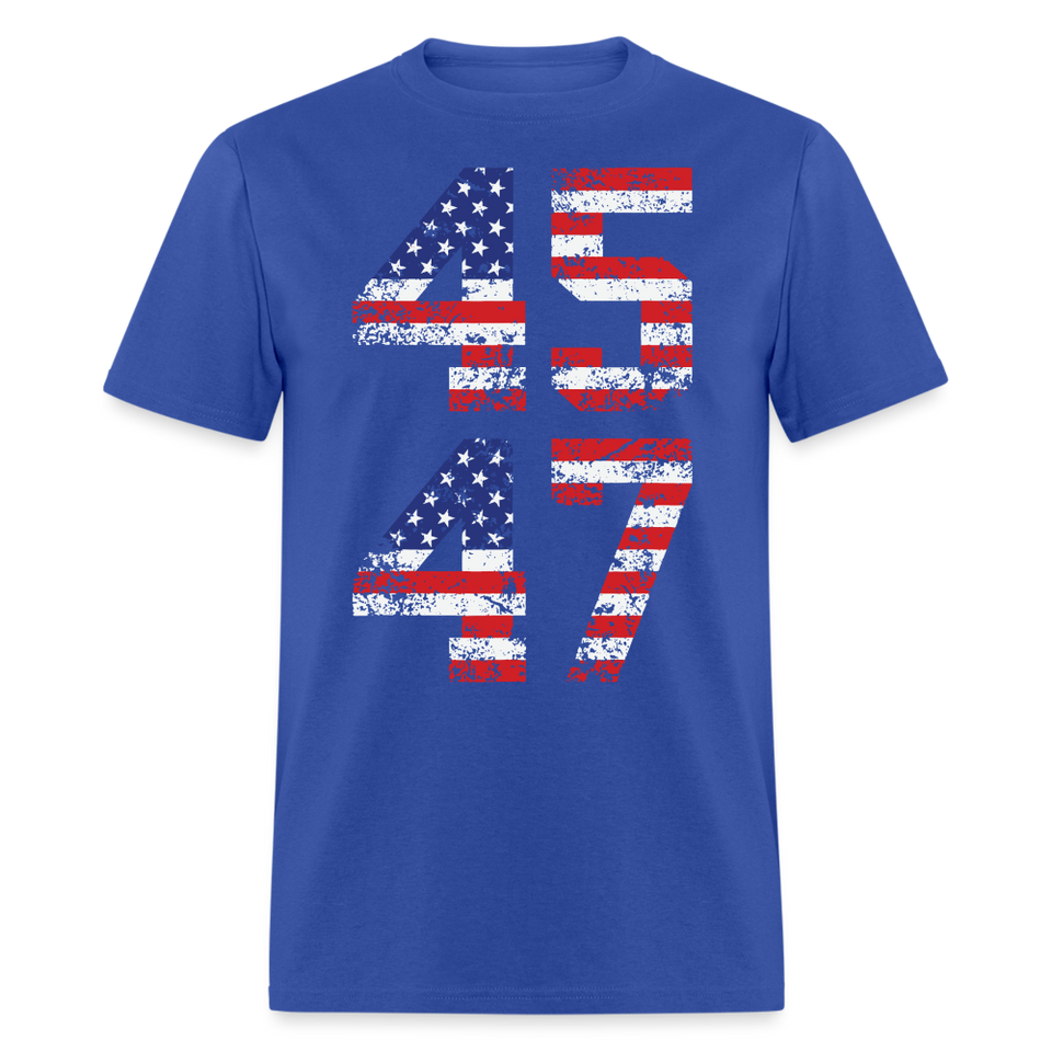 President Donald Trump 45 47 2024 shirt Vintage USA Flag Pro Trump Tee Gifts - royal blue
