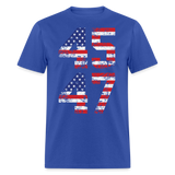 President Donald Trump 45 47 2024 shirt Vintage USA Flag Pro Trump Tee Gifts - royal blue