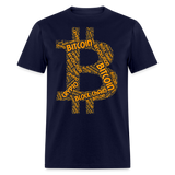 Bitcoin Crypto Revolution shirt Cryptocurrency BTC Block Chain TShirt Size S-6XL - navy