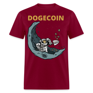 Dogecoin To the Moon Miner shirt Doge Mining HODL Crypto T-Shirt Size S-6XL - burgundy