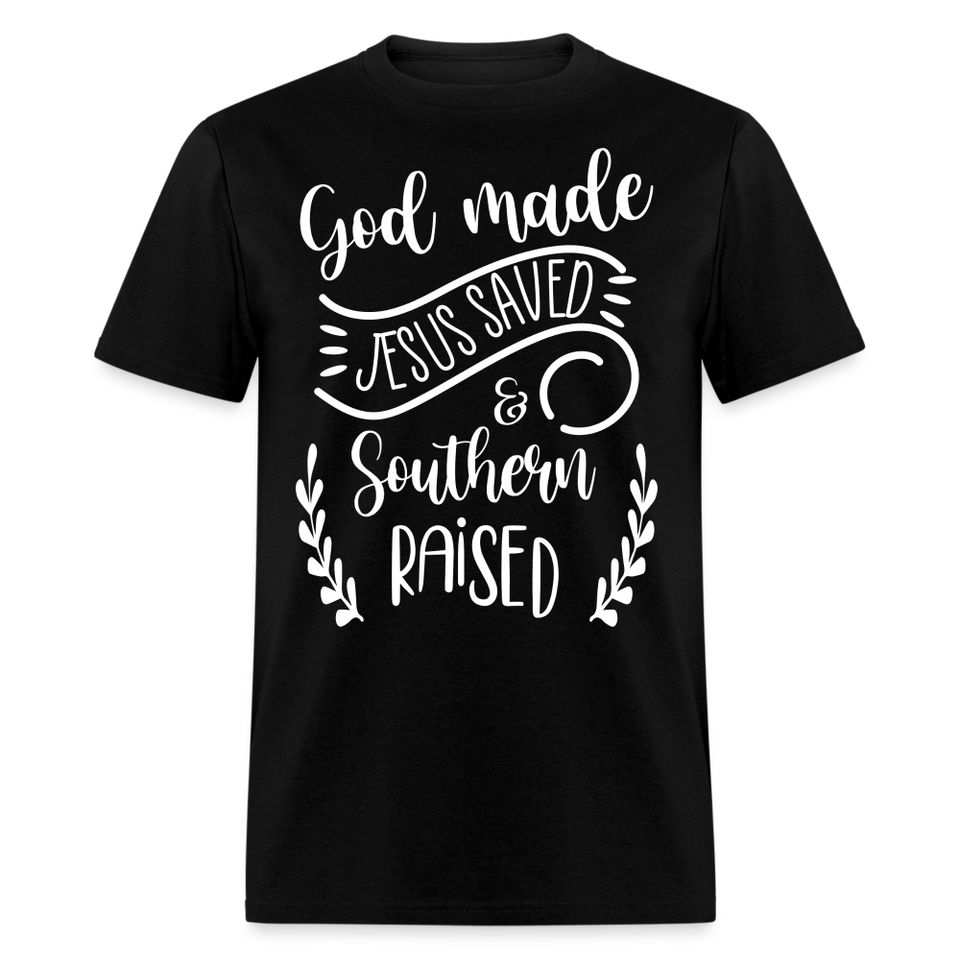 God made Jesus saved shirt Catholic Religious T-Shirt size S-6XL - black
