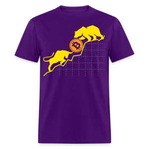 Bitcoin shirt BTC Hodlers Bull Run Fight Bear Market Crypto T-Shirt Size S-6XL - purple
